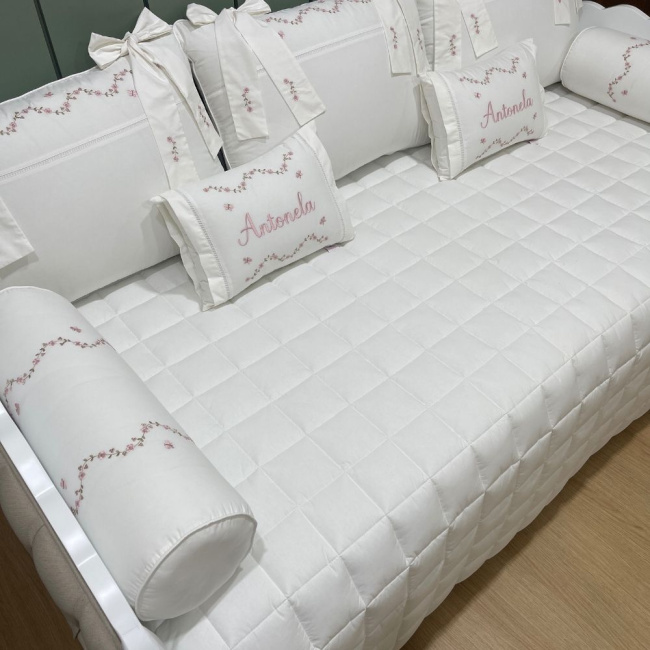 Enxoval de Cama Babá 08 peças Capri Baby 200 Fios 4506