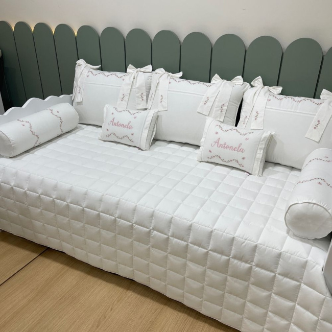 Enxoval de Cama Babá 08 peças Capri Baby 200 Fios 4506