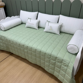 Enxoval de Cama Babá 08 Peças com nome Manuela 200 Fios 9049