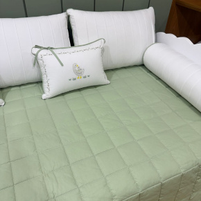 Enxoval de Cama Babá 08 Peças com nome Manuela 200 Fios 9049