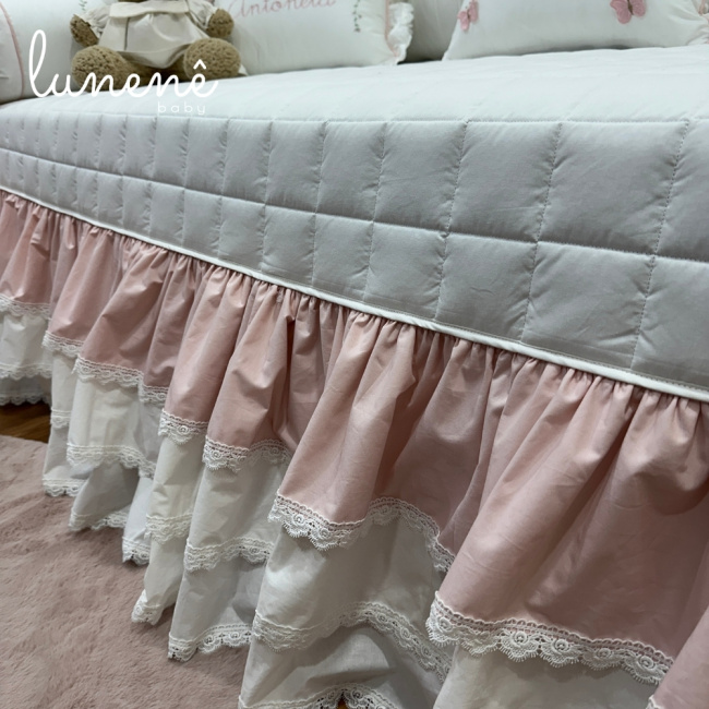Enxoval de Cama Babá 08 Peças Jardim das Borboletas 4684