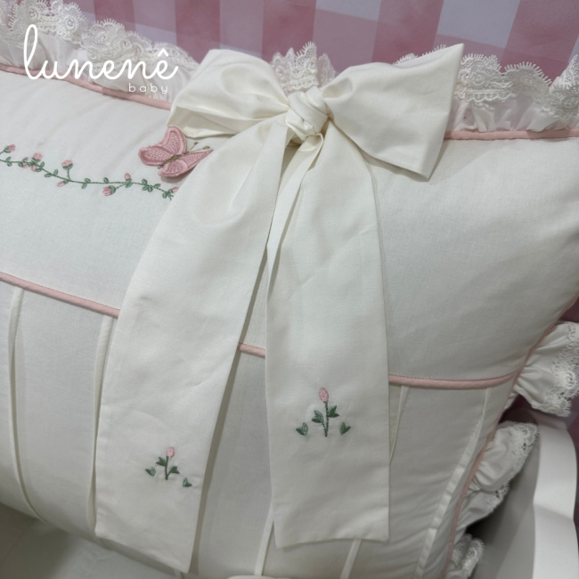 Enxoval de Cama Babá 08 Peças Jardim das Borboletas 4684
