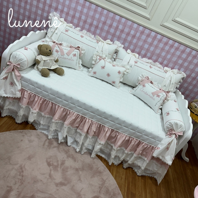 Enxoval de Cama Babá 08 Peças Jardim das Borboletas 4684