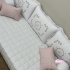 Enxoval de Cama Babá 08 Peças Personale Baby Branco e Rose 200 Fios