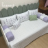 Enxoval de Cama Babá 08 Peças Primavera Baby Passarinhos Lilás 200 Fios