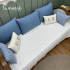 Enxoval de Cama Babá 08 peças Xadrez Azul Bento 4681
