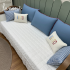 Enxoval de Cama Babá 08 peças Xadrez Azul Bento 4681