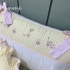 Enxoval de Cama Babá 09 peças com nome Alice 200 Fios 9050