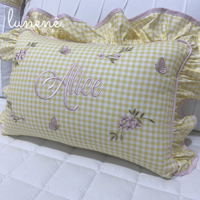 Enxoval de Cama Babá 09 peças Jardim Encantado 200 Fios 4556