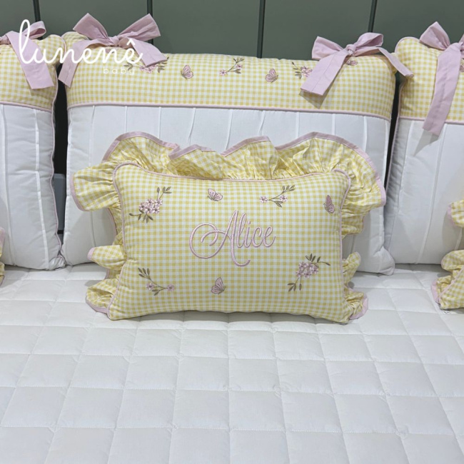 Enxoval de Cama Babá 09 peças Jardim Encantado 200 Fios 4556