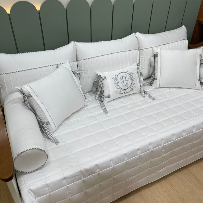 Enxoval de Cama Babá 09 peças Leonardo Baby 200 Fios 4510