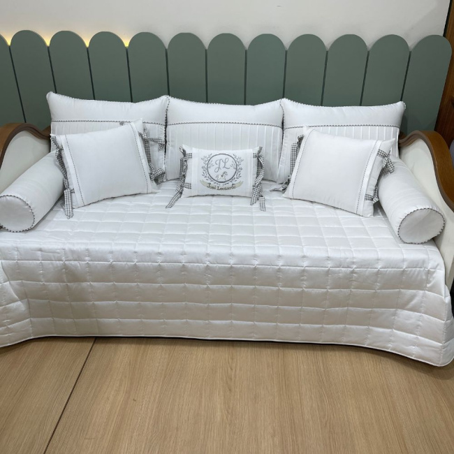 Enxoval de Cama Babá 09 peças Leonardo Baby 200 Fios 4510