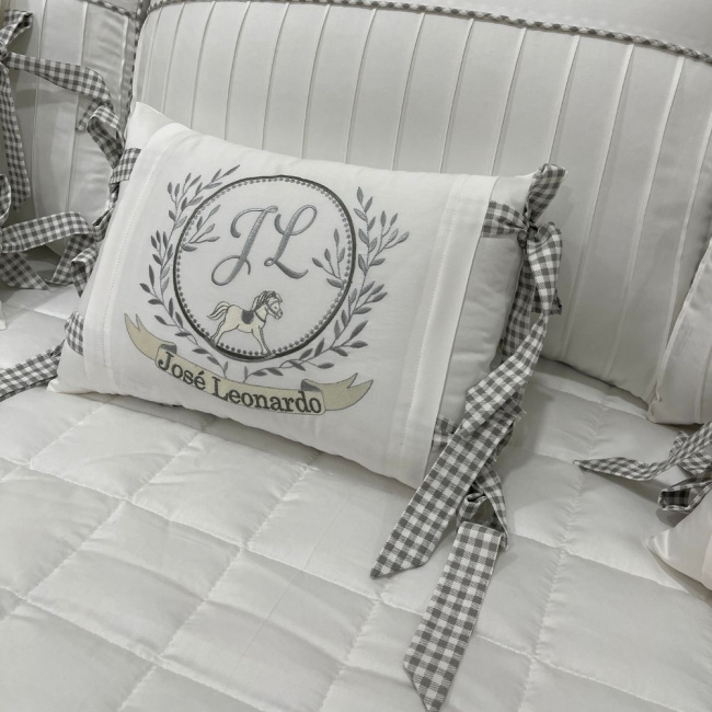 Enxoval de Cama Babá 09 peças Leonardo Baby 200 Fios 4510