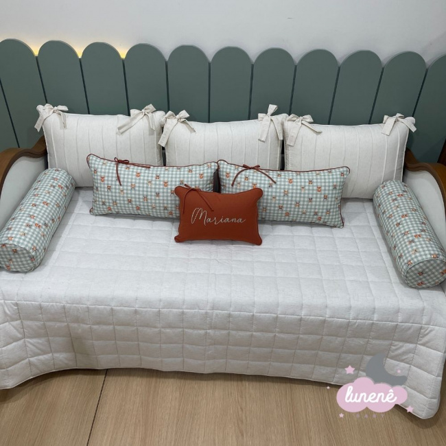 Enxoval de Cama Babá 09 Peças Linho Baby Bichinhos 4437