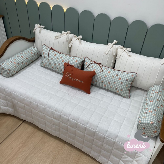 Enxoval de Cama Babá 09 Peças Linho Baby Bichinhos 4437