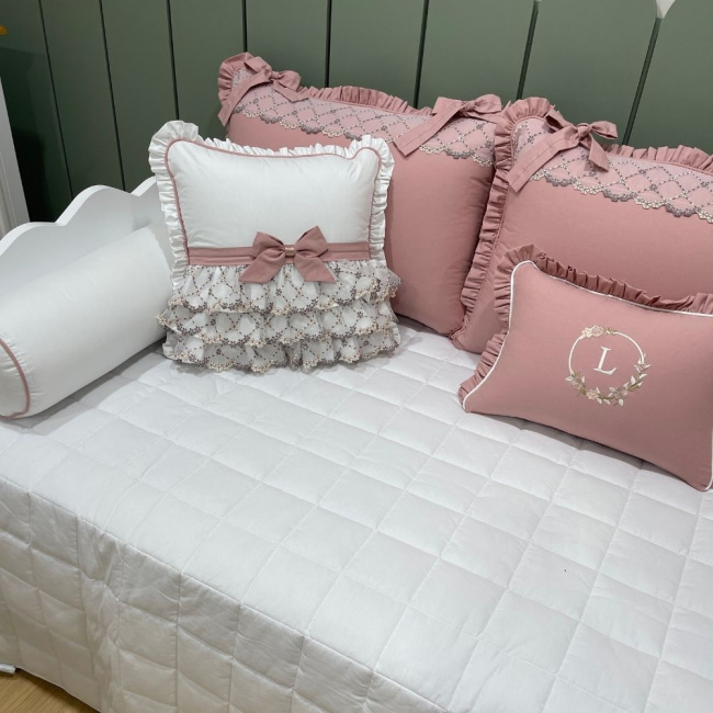 Enxoval de Cama Babá 09 peças Luma Baby 200 Fios 4508