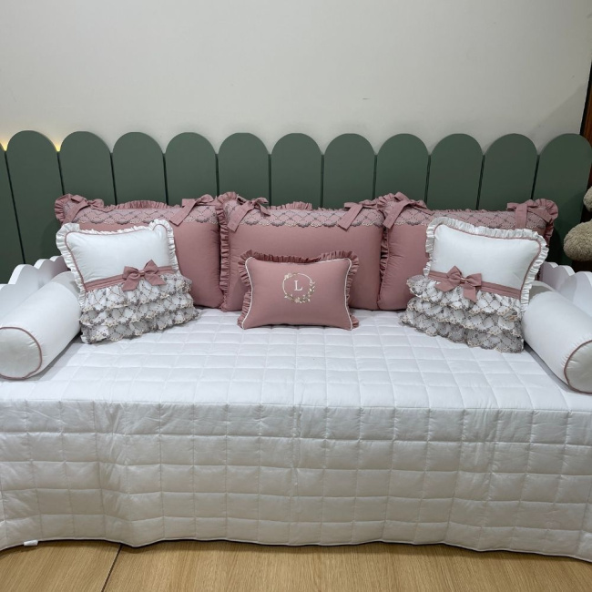 Enxoval de Cama Babá 09 peças Luma Baby 200 Fios 4508