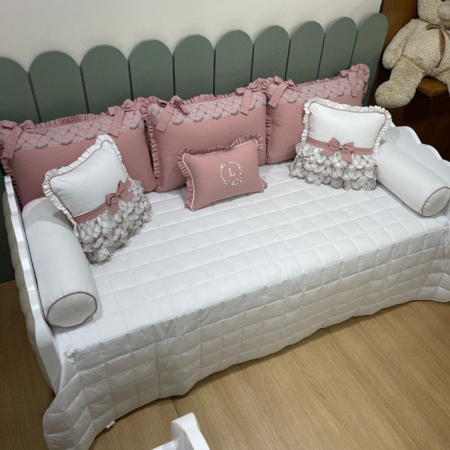 Enxoval de Cama Babá 09 peças Luma Baby 200 Fios 4508