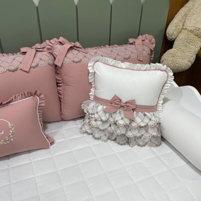 Enxoval de Cama Babá 09 peças Luma Baby 200 Fios 4508