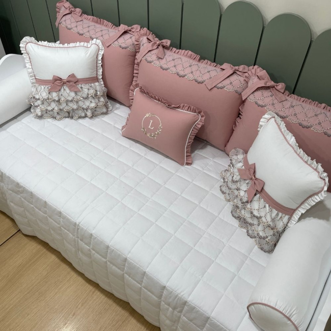Enxoval de Cama Babá 09 peças Luma Baby 200 Fios 4508