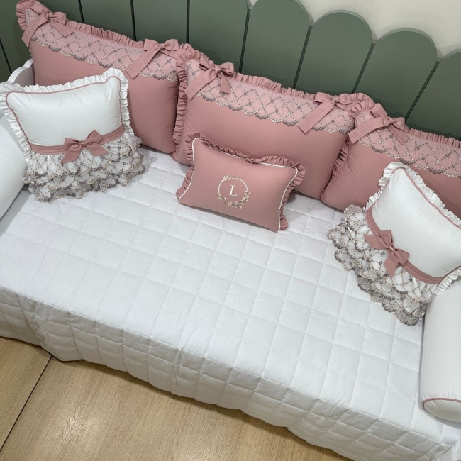 Enxoval de Cama Babá 09 peças Luma Baby 200 Fios 4508