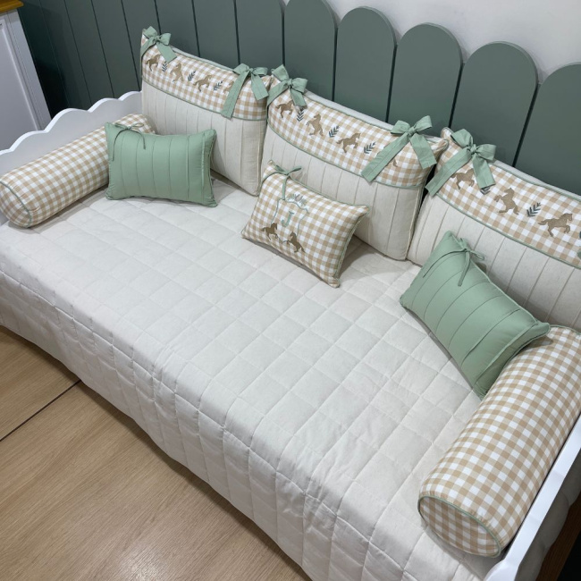 Enxoval de Cama Babá 09 peças Lunene Baby Cavalinho J 9000