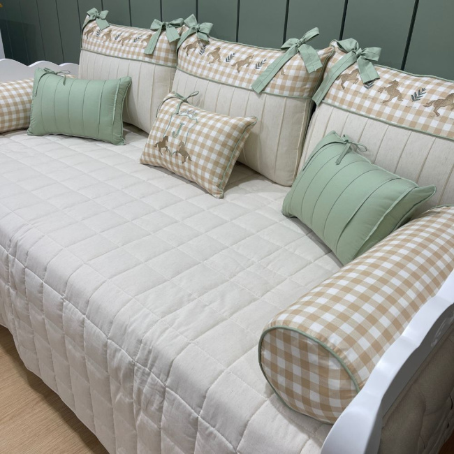 Enxoval de Cama Babá 09 peças Lunene Baby Cavalinho J 9000