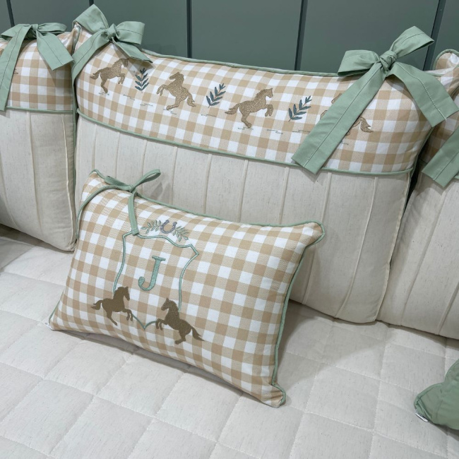 Enxoval de Cama Babá 09 peças Lunene Baby Cavalinho J 9000