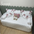 Enxoval de Cama Babá 09 Peças Piquezinho Floral 400 Fios 4528