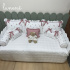 Enxoval de Cama Babá 09 Peças Piquezinho Floral 400 Fios 4528