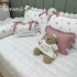 Enxoval de Cama Babá 09 Peças Piquezinho Floral 400 Fios 4528
