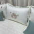 Enxoval de Cama Babá 09 Peças Personalizado Ursinha Izzy 400 Fios 4602
