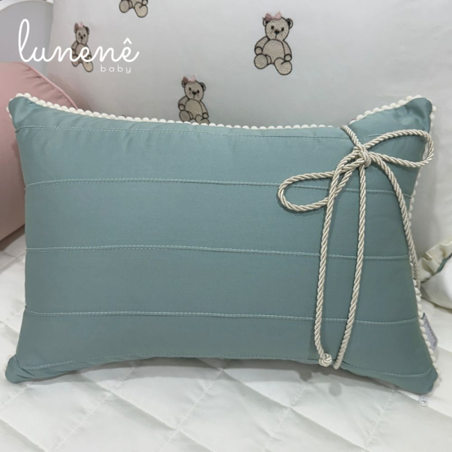 Enxoval de Cama Babá 09 Peças Personalizado Ursinha Izzy 400 Fios 4602