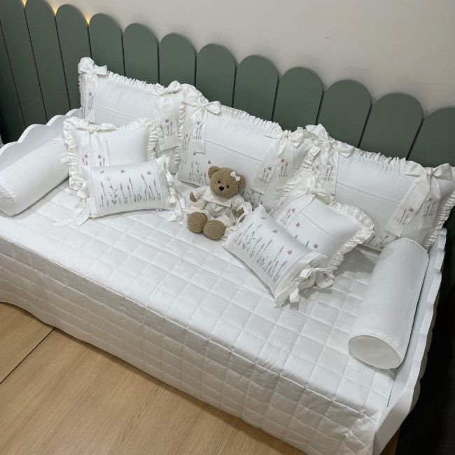 Enxoval de Cama Babá 10 Peças Lavanda Baby 400 Fios 4499