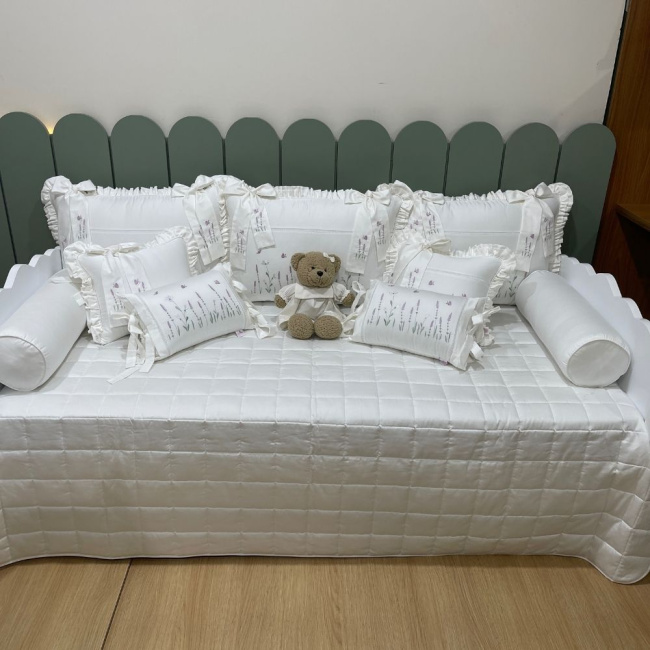 Enxoval de Cama Babá 10 Peças Lavanda Baby 400 Fios 4499