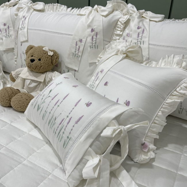 Enxoval de Cama Babá 10 Peças Lavanda Baby 400 Fios 4499
