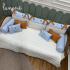 Enxoval de Cama Babá 10 Peças Cavalinho Xadrez & Caramelo 4676