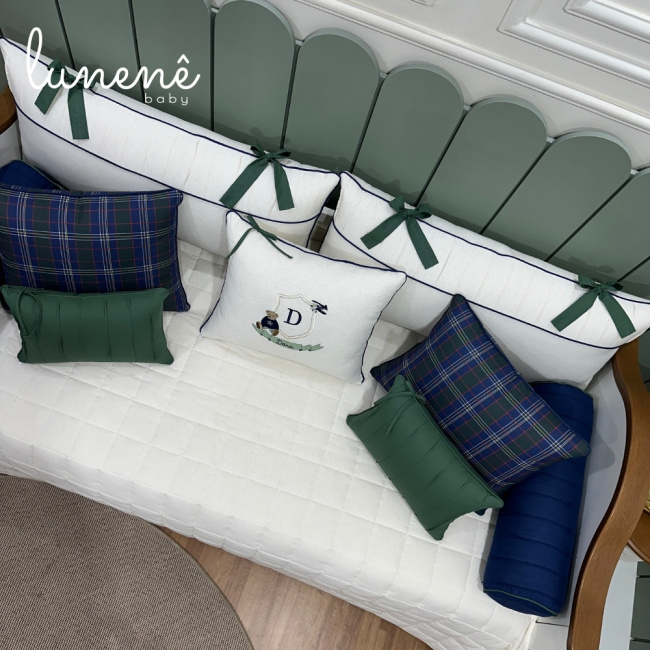 Enxoval de Cama Babá 10 Peças Ursinho Davi Verde 4682