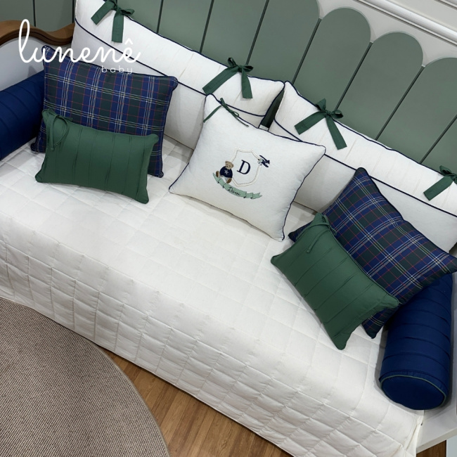 Enxoval de Cama Babá 10 Peças Ursinho Davi Verde 4682