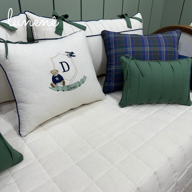 Enxoval de Cama Babá 10 Peças Ursinho Davi Verde 4682