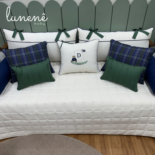 Enxoval de Cama Babá 10 Peças Ursinho Davi Verde 4682