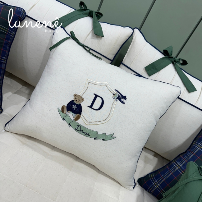 Enxoval de Cama Babá 10 Peças Ursinho Davi Verde 4682
