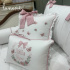 Enxoval de Cama Babá 11 Peças Xadrez Rosa 4695