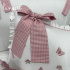 Enxoval de Cama Babá 11 Peças Xadrez Rosa 4695