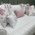 Enxoval de Cama Babá 11 Peças Xadrez Rosa 4695