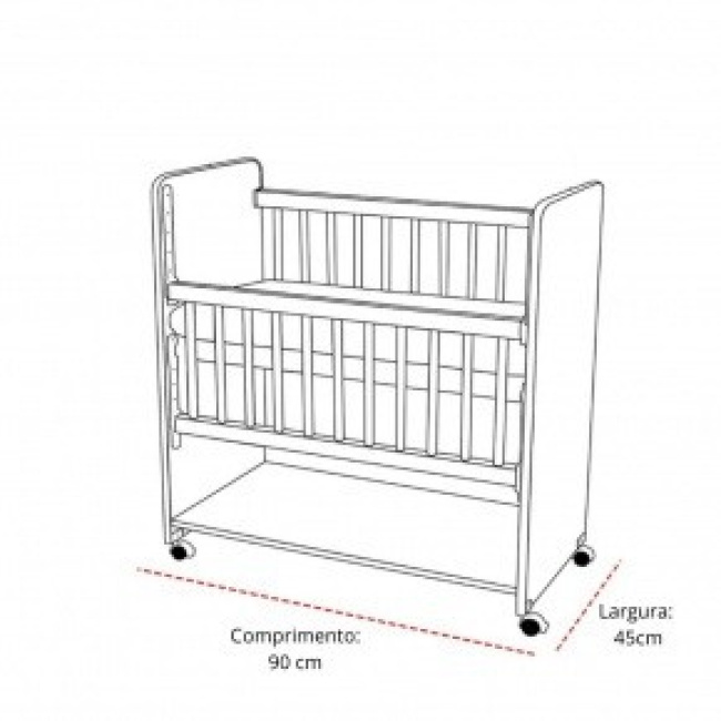 Enxoval de Mini Berço Personalizado 08 Peças Confete Baby 400 Fios