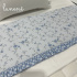 Enxoval de Solteiro 04 Peças Personalizado Doce Jardim Azul 200 Fios 4600