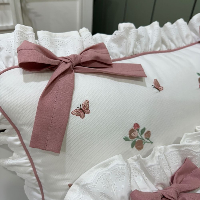 Enxoval de Solteiro Personalizado 04 Peças Piquezinho Floral 400 Fios 4528