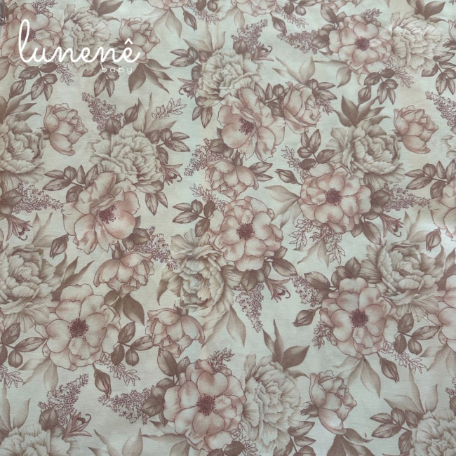 Enxoval de Solteiro Personalizado 05 Peças Flores do Campo 200 Fios