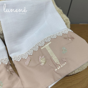 Fralda de Ombro 02 Peças Lunenê Baby Isis 9106